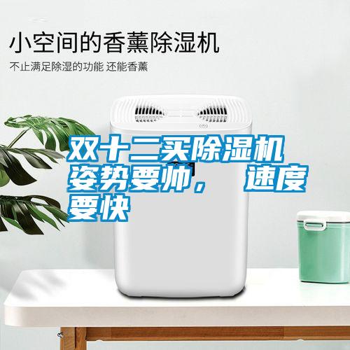 雙十二買除濕機姿勢要帥， 速度要快