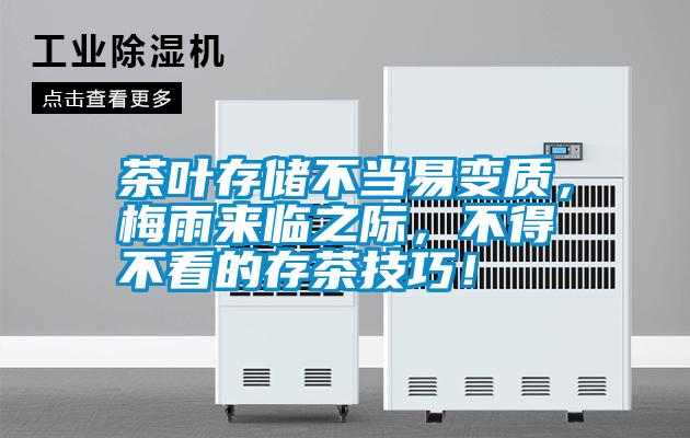 茶葉存儲不當易變質,梅雨來臨之際,不得不看的存茶技巧!