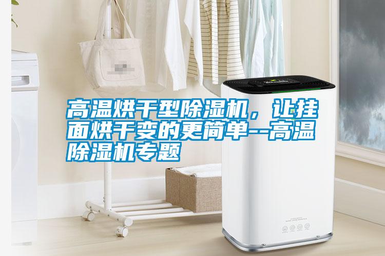 高溫烘干型除濕機，讓掛面烘干變的更簡單--高溫除濕機專題