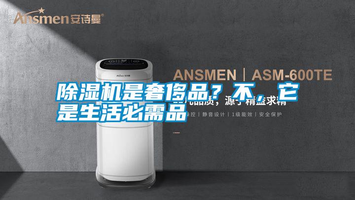 除濕機是奢侈品？不，它是生活必需品