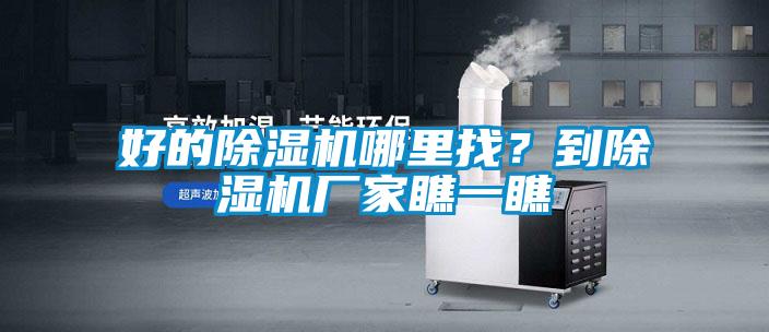 好的除濕機哪里找？到除濕機廠家瞧一瞧