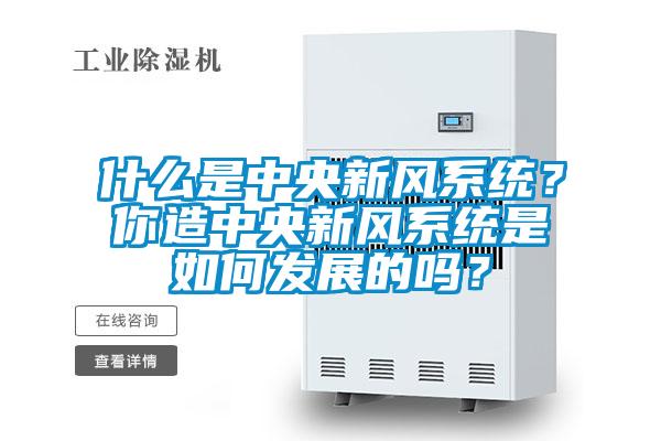 什么是中央新風(fēng)系統(tǒng)？你造中央新風(fēng)系統(tǒng)是如何發(fā)展的嗎？