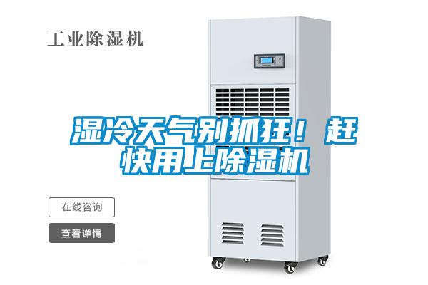 濕冷天氣別抓狂！趕快用上除濕機