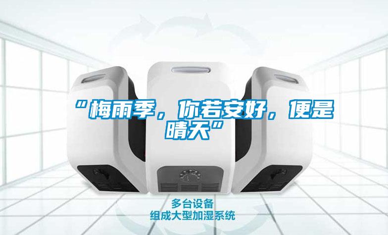 “梅雨季，你若安好，便是晴天”