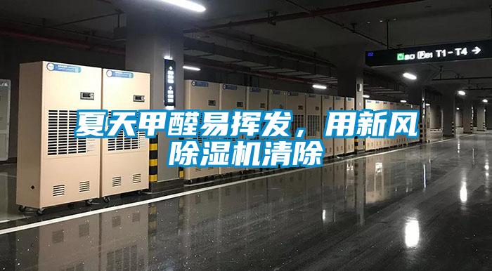 夏天甲醛易揮發，用新風除濕機清除