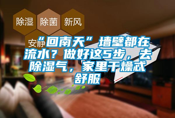“回南天”墻壁都在流水？做好這5步，去除濕氣，家里干燥忒舒服