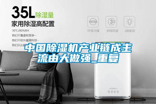 中國除濕機產業鏈成主流由大做強_重復