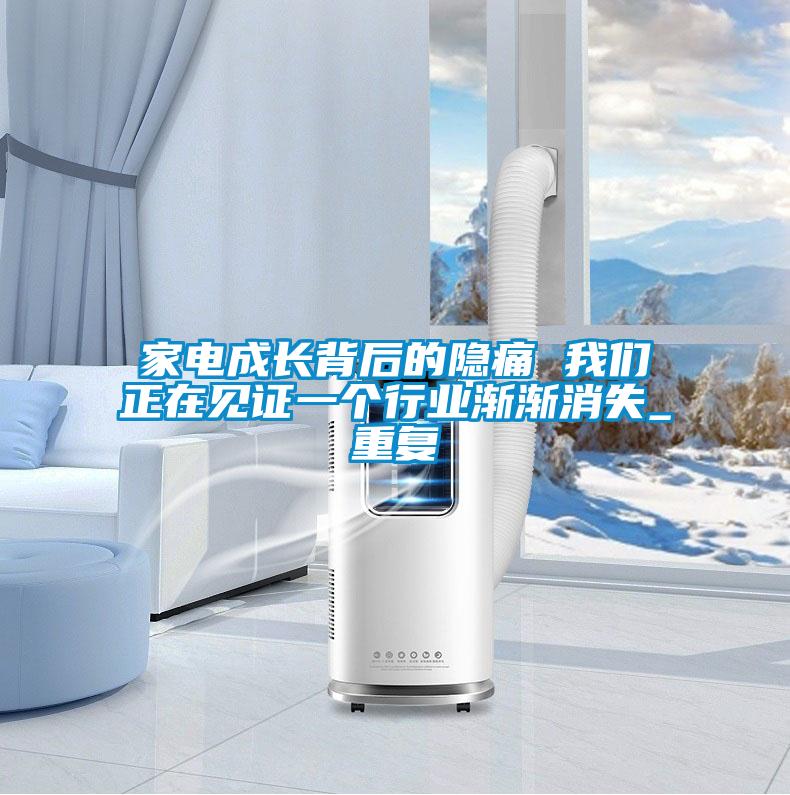 家電成長(zhǎng)背后的隱痛 我們正在見證一個(gè)行業(yè)漸漸消失_重復(fù)