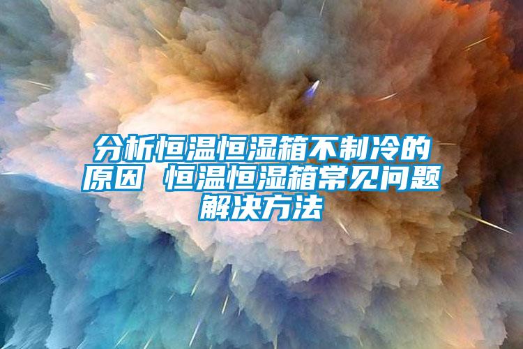分析恒溫恒濕箱不制冷的原因 恒溫恒濕箱常見問題解決方法