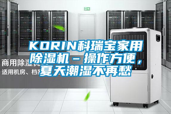KORIN科瑞寶家用除濕機–操作方便，夏天潮濕不再愁