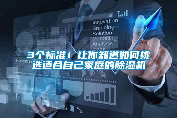 3個標(biāo)準(zhǔn)！讓你知道如何挑選適合自己家庭的除濕機