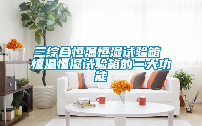 三綜合恒溫恒濕試驗箱 恒溫恒濕試驗箱的三大功能