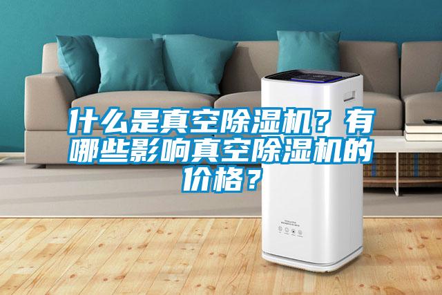 什么是真空除濕機？有哪些影響真空除濕機的價格？