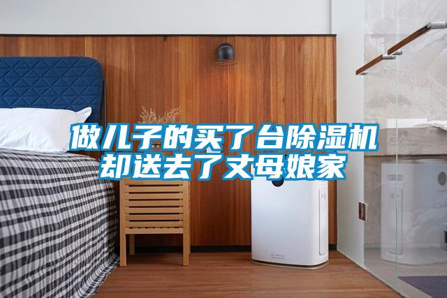 做兒子的買了臺除濕機(jī)卻送去了丈母娘家