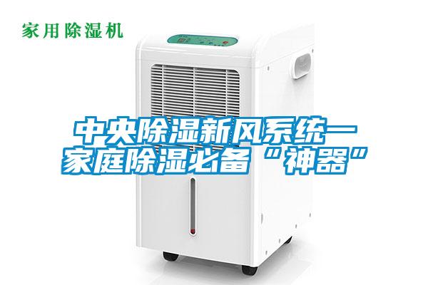中央除濕新風(fēng)系統(tǒng)一家庭除濕必備“神器”
