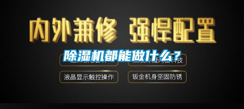除濕機都能做什么？