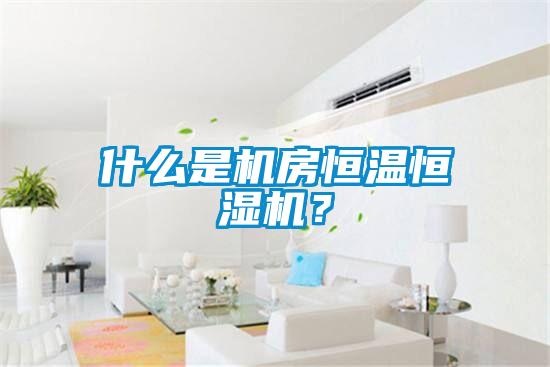 什么是機房恒溫恒濕機？