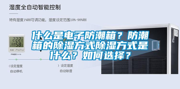 什么是電子防潮箱？防潮箱的除濕方式除濕方式是什么？如何選擇？