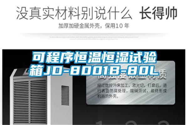 可程序恒溫恒濕試驗(yàn)箱JD-8001B-80L