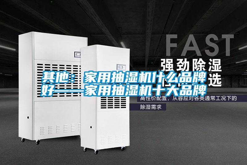 其他：家用抽濕機什么品牌好——家用抽濕機十大品牌