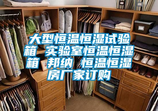 大型恒溫恒濕試驗箱 實驗室恒溫恒濕箱 邦納 恒溫恒濕房廠家訂購