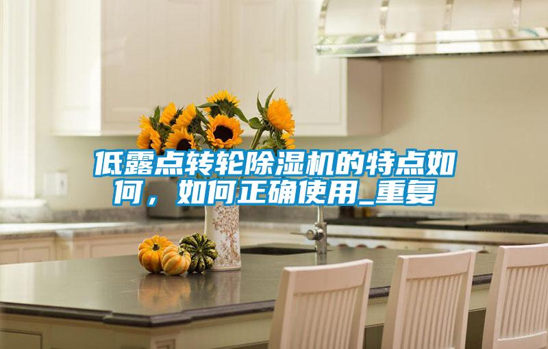 低露點轉(zhuǎn)輪除濕機的特點如何，如何正確使用_重復(fù)