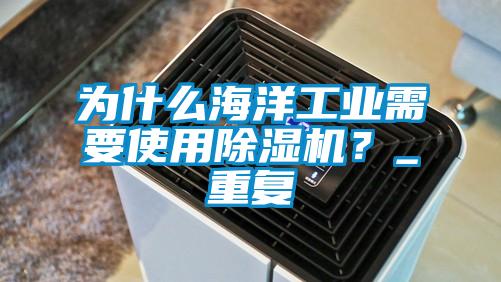 為什么海洋工業(yè)需要使用除濕機？_重復