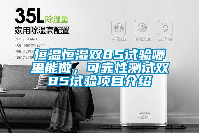 恒溫恒濕雙85試驗哪里能做，可靠性測試雙85試驗項目介紹