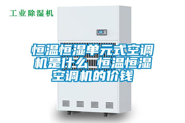 恒溫恒濕單元式空調機是什么 恒溫恒濕空調機的價錢
