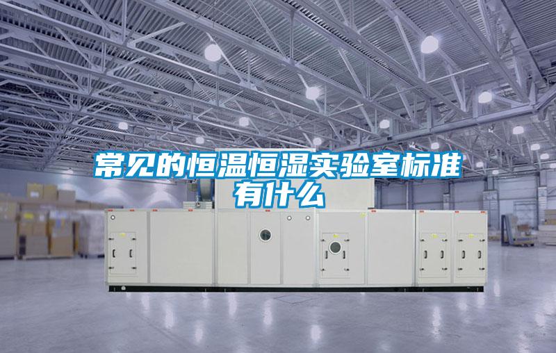 常見的恒溫恒濕實驗室標準有什么