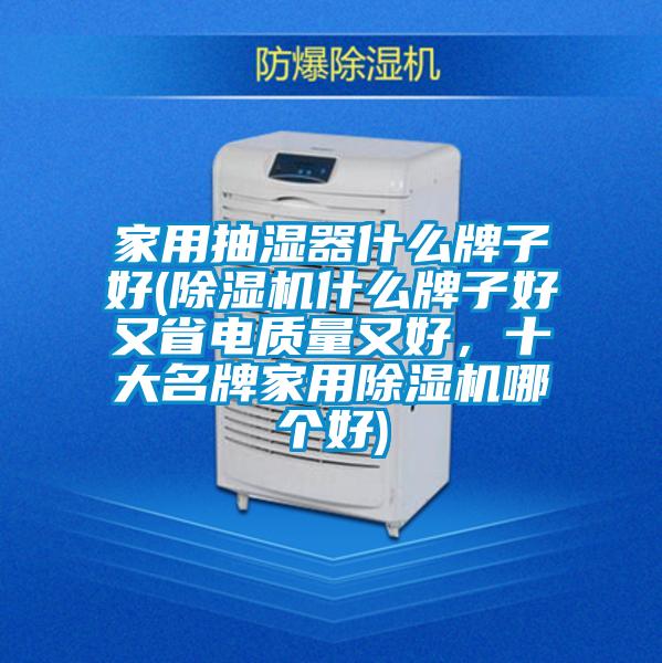 家用抽濕器什么牌子好(除濕機什么牌子好又省電質量又好，十大名牌家用除濕機哪個好)